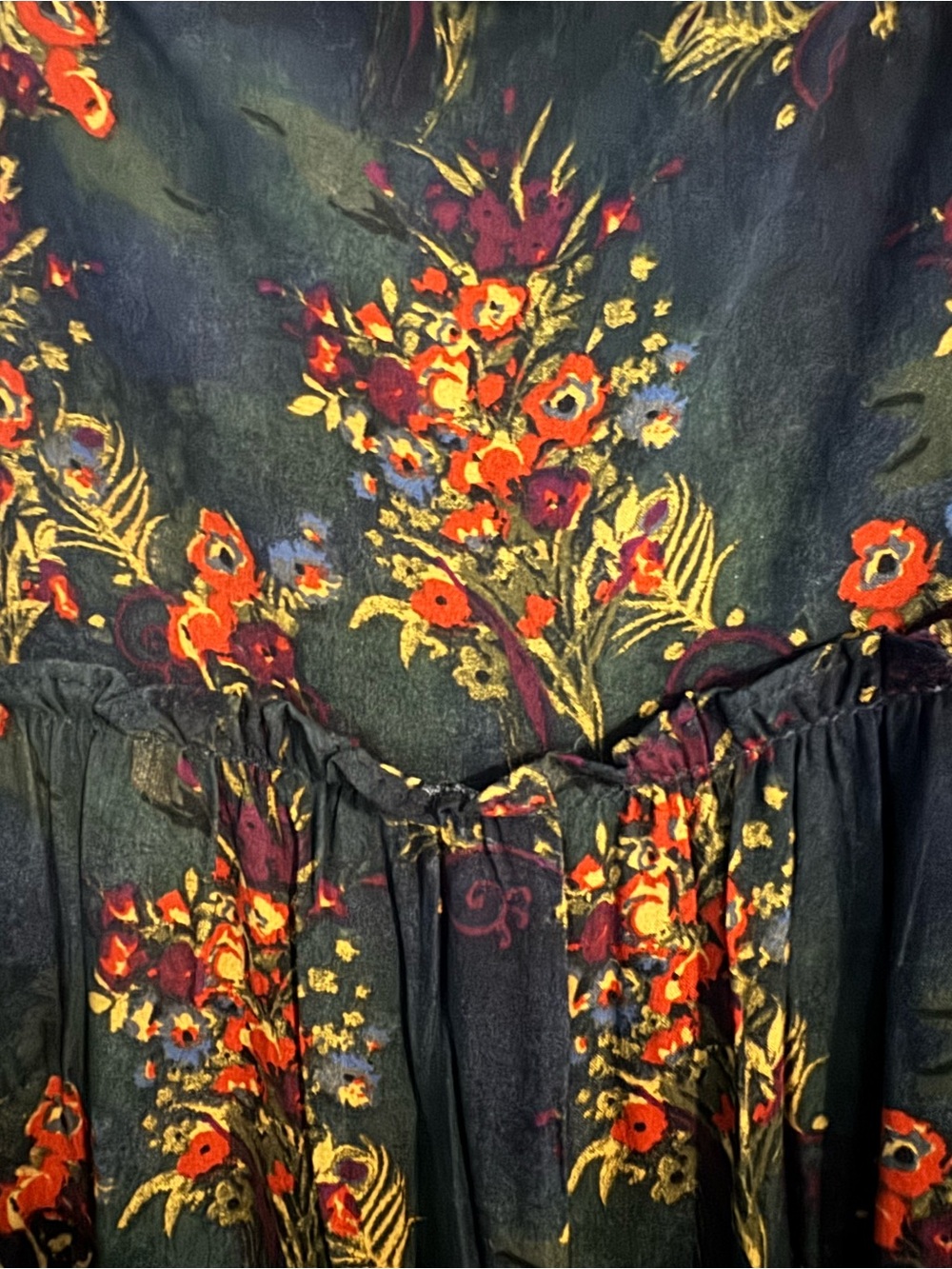 NWT Natural Life Gabi Jumpsuit - Navy Red Floral size Large - Picture 7 of 14